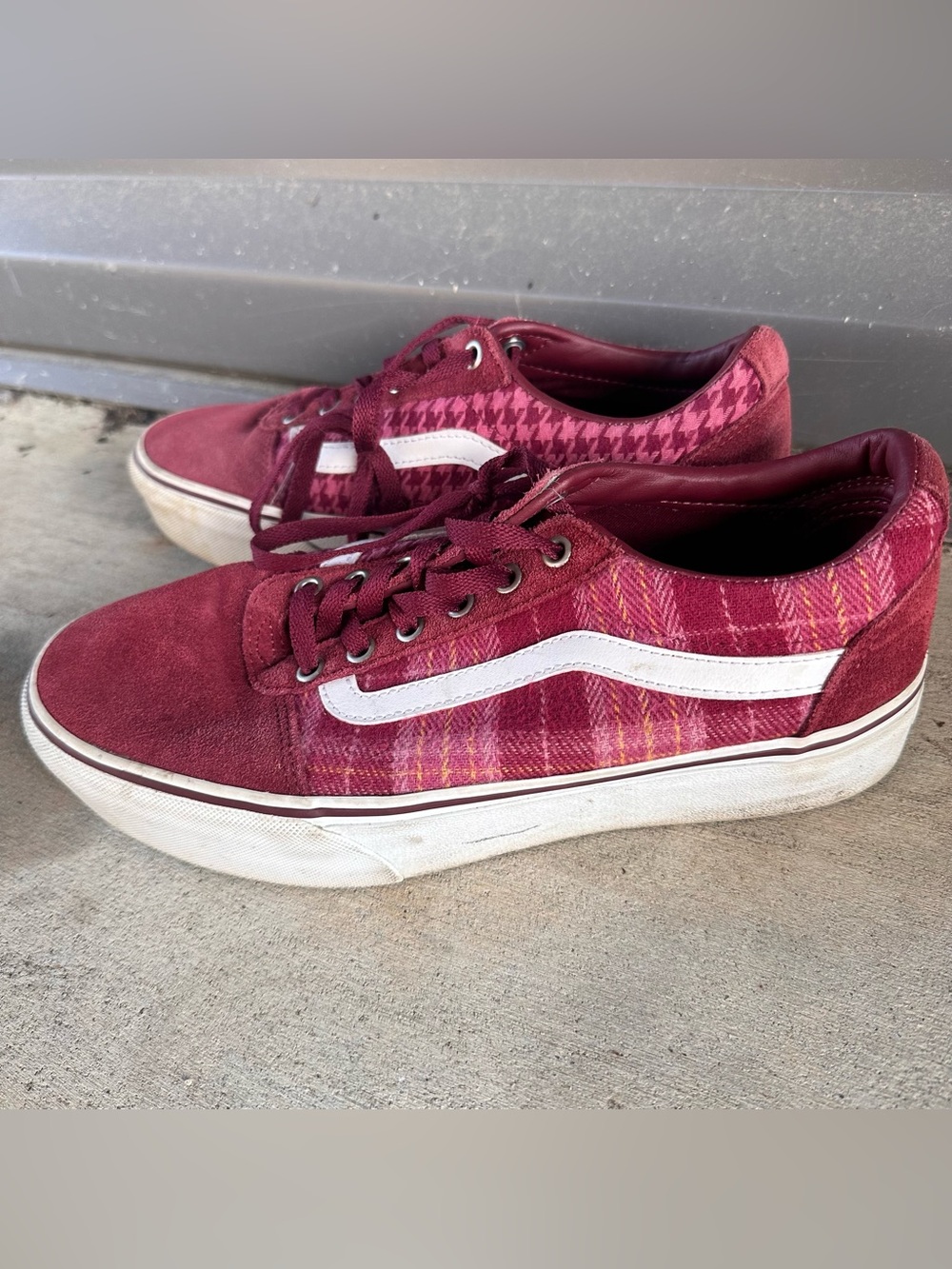 Women’s Vans award Platform Plaid Mix Port Shoes Size 10